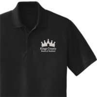 Custom real estate embroidered polo in Corcoran CA