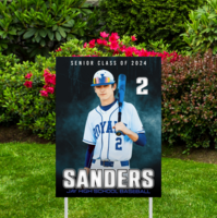 Custom printed yard signs for senior night in  Hanford and Lemoore