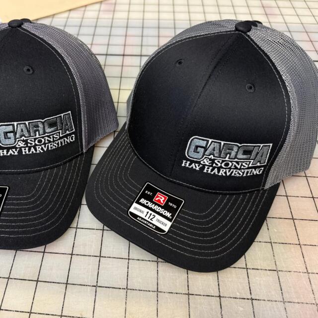 Garcia & Sons Hay | Embroidered agricultural hats Hanford