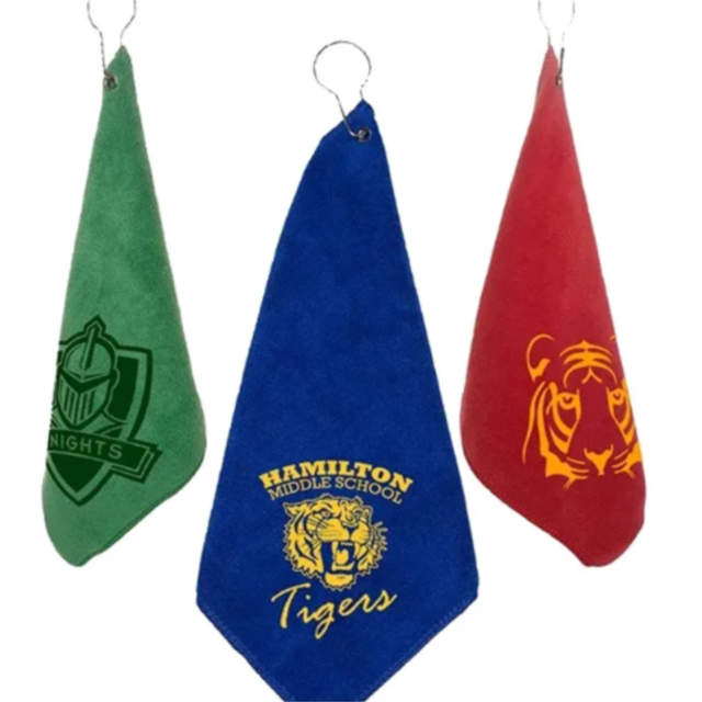 Custom printed golf towels for golf tournaments in Hanford and Lemoore