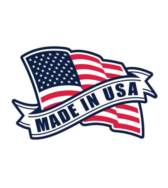 Made in the USA flag label