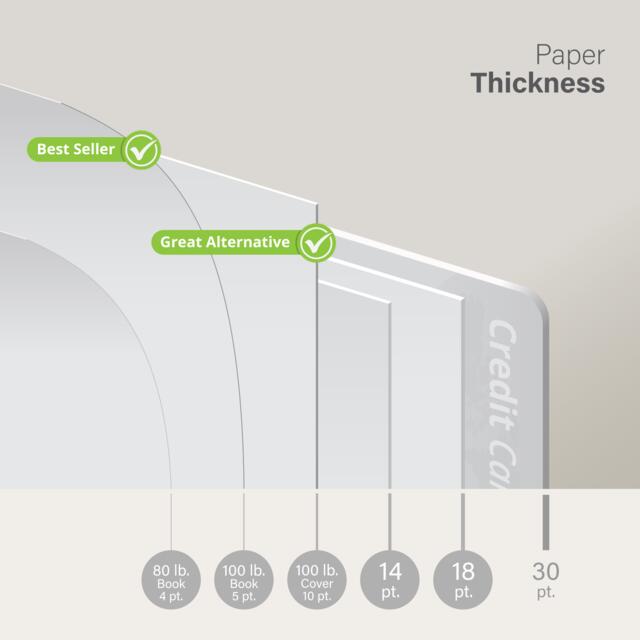 Flier and brochure paper materials