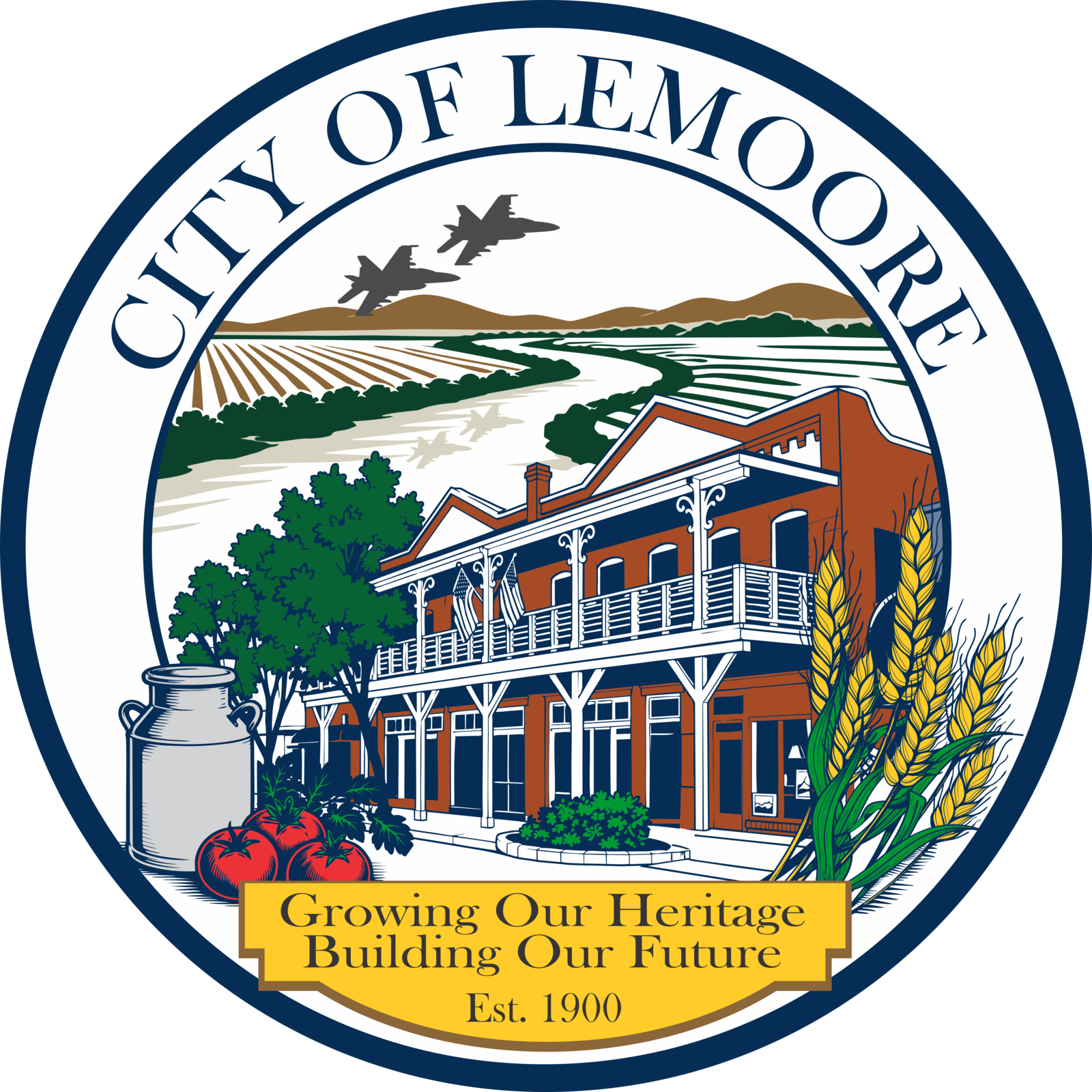 The Plain Insane Graphix submission for the Lemoore City Seal Contest
