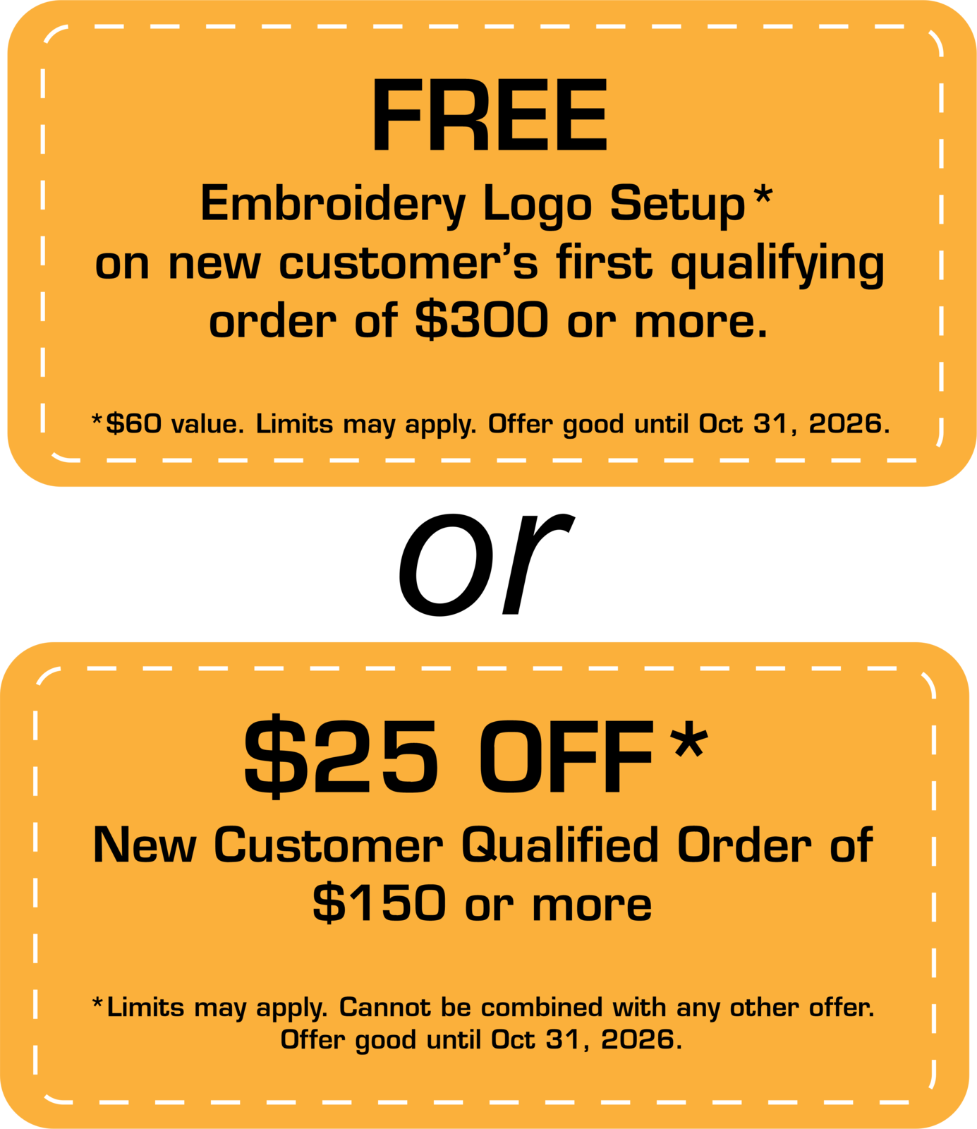 New Customer Coupons