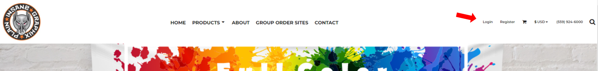 Plain Insane Graphix website header picture