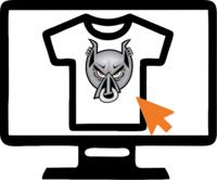Free design tool online for printed t-shirts from Plain Insane Graphix