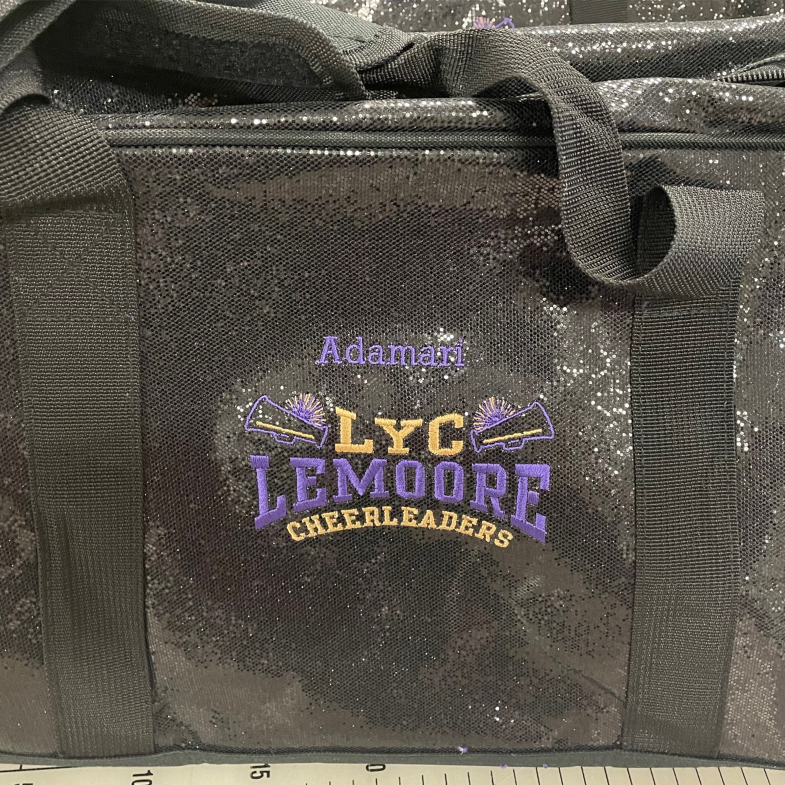 Custom embroidered cheer bags in Lemoore CA