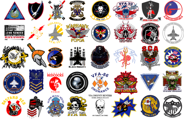 Lemoore Navel Air Station VFA and Squadron Emblems