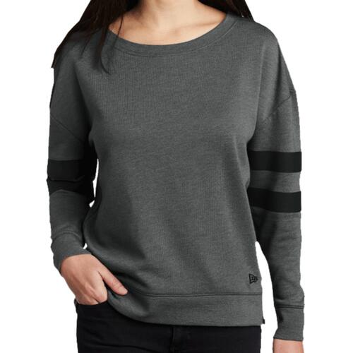 Ladies Tri Blend Fleece Varsity Crew Thumbnail