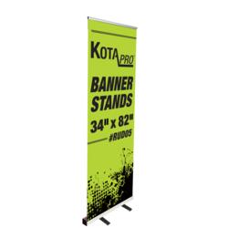 Roll UP Banner & Stand 34" X 80"  Thumbnail