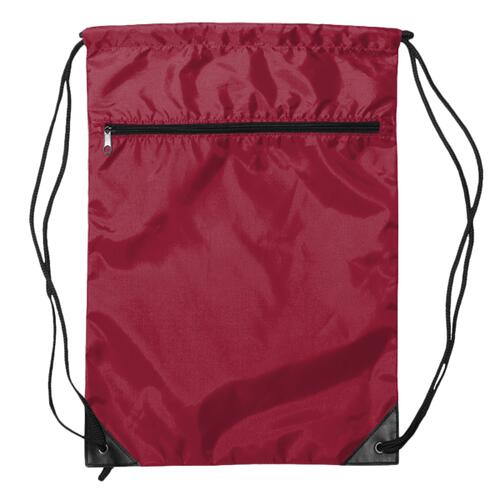 Zippered Drawstring Backpack Thumbnail