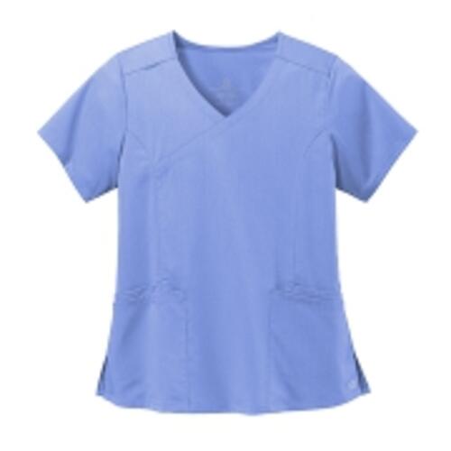 Women's Mock Wrap Scrubs Top Thumbnail