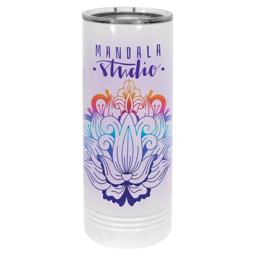 22 oz. Slim Tumbler,  Vacuum Insulated w/Clear Lid Thumbnail