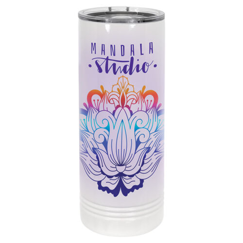 22 oz. Slim Tumbler,  Vacuum Insulated w/Clear Lid Thumbnail