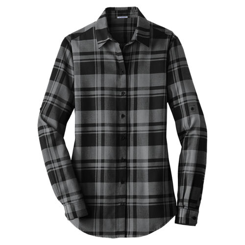 Ladies Plaid Flannel Tunic Thumbnail