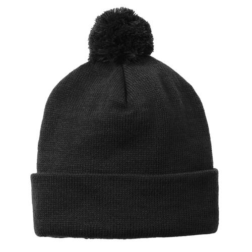 Solid Pom Beanie Thumbnail