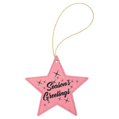 Leatherette Star Shaped Ornament Thumbnail