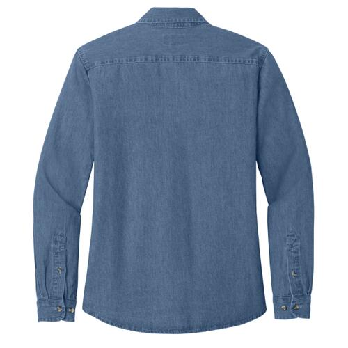 Ladies Long Sleeve Value Denim Shirt Thumbnail