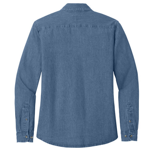 Ladies Long Sleeve Value Denim Shirt Thumbnail