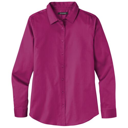 Ladies Long Sleeve SuperPro React Twill Shirt Thumbnail