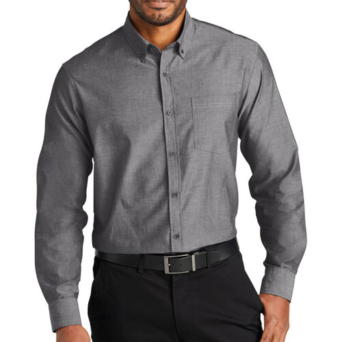 Long Sleeve Chambray Easy Care Shirt Thumbnail