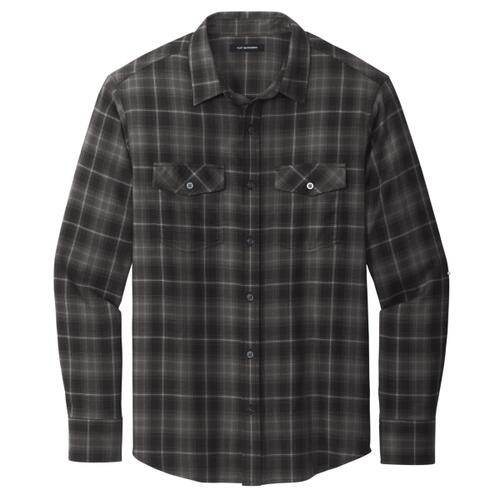 Long Sleeve Ombre Plaid Shirt Thumbnail