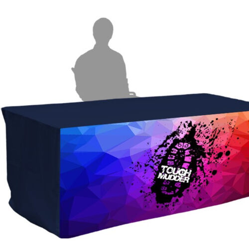 8 ft Front Panel Printed Fitted Tablecloth Thumbnail