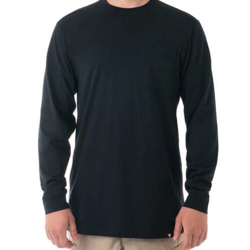 Men's Tactix Cotton Long Sleeve T-Shirt with Chest Pocket  Thumbnail