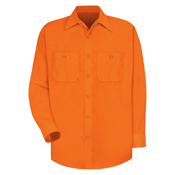 Enhanced Visibility Long Sleeve Work Shirt - Tall Sizes Thumbnail