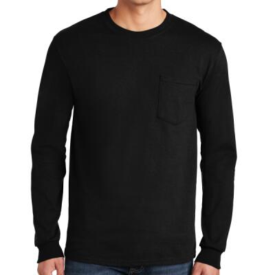 Ultra Cotton US Long Sleeve T Shirt with Pocket Thumbnail
