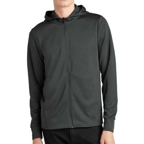 Double Knit Full Zip Hoodie with Integrated Pockets Thumbnail