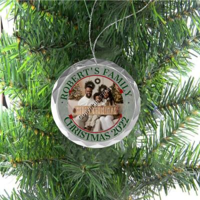 Christmas Family Photo Ornament  Thumbnail