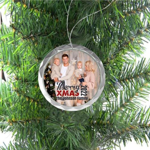 Merry Xmas Family Photo Ornament Thumbnail
