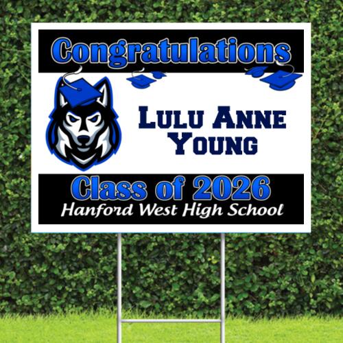 2026 Hanford West Grad Sign Thumbnail