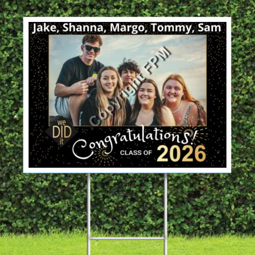 2026 You DID It - Picture Grad Sign Thumbnail