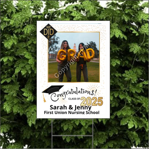 2025 Congratulations - Picture Grad Sign Thumbnail