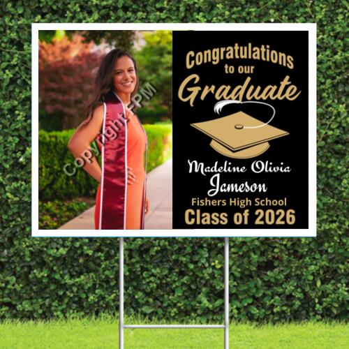 2026 Graduate - Picture Grad Sign Thumbnail