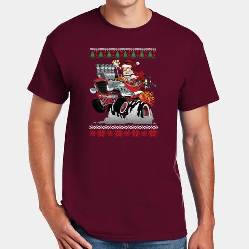 Hod Rod Santa T-Shirt Thumbnail