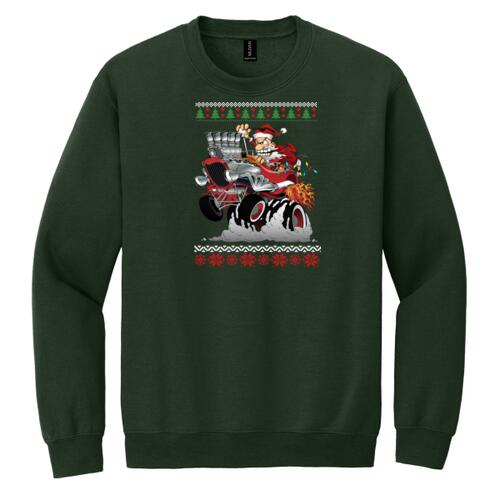 Hod Rod Santa Crew Neck Thumbnail