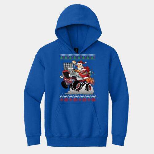 Ro Rod Santa Youth Hoodie Thumbnail