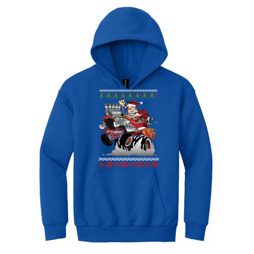 Ro Rod Santa Youth Hoodie Thumbnail