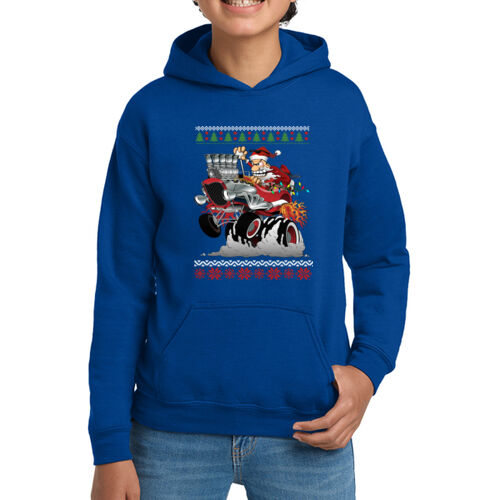 Ro Rod Santa Youth Hoodie Thumbnail