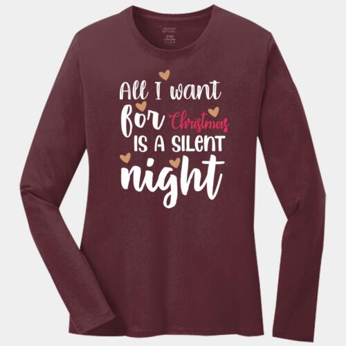 Silent Night Ladies Long Sleeve Thumbnail