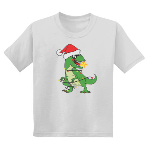 XMas Dinosaur Youth T-Shirt Thumbnail