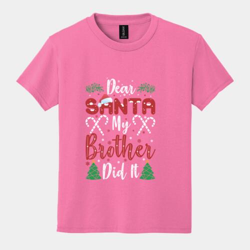 Dear Santa Youth T-Shirt Thumbnail