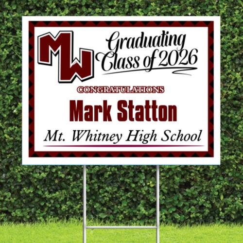 2026 Mt. Whitney Grad Sign Thumbnail