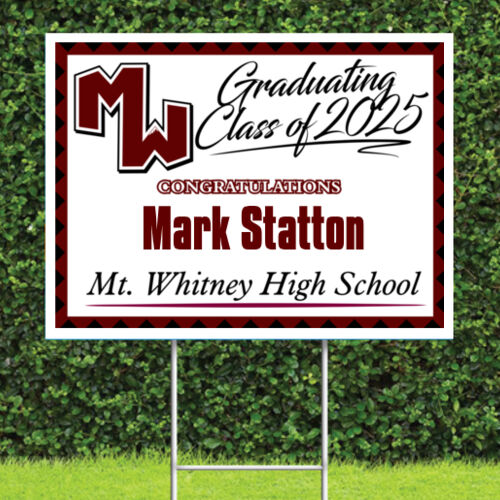 2025 Mt. Whitney Grad Sign Thumbnail