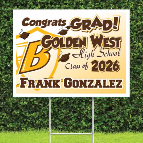 2026 Golden West High School Grad Sign Thumbnail