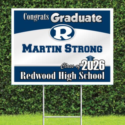 2026 Redwood High School Grad Sign Thumbnail
