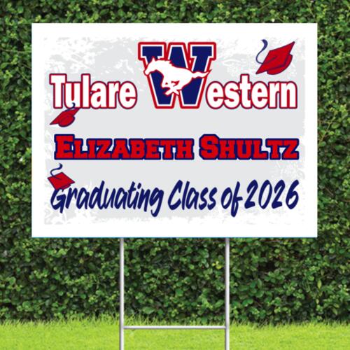 2026 Tulare Western Grad Sign Thumbnail